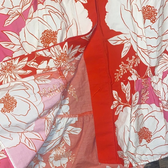 FARM Rio Red and Pink Floral Dress - Picture 7 of 7